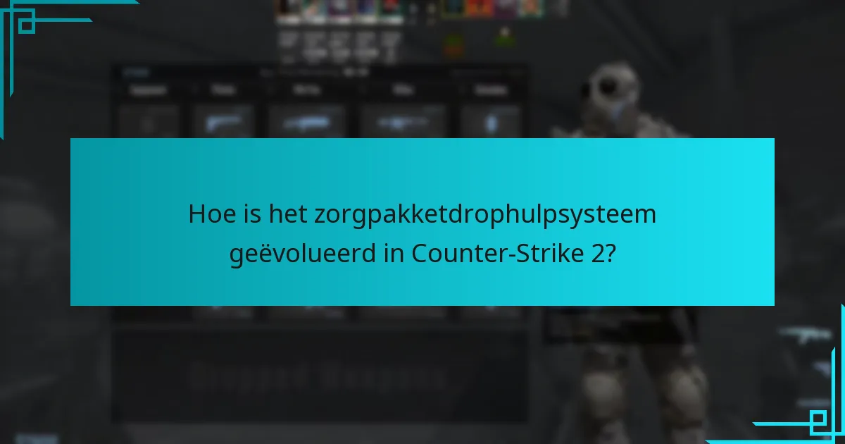 Hoe is het zorgpakketdrophulpsysteem geëvolueerd in Counter-Strike 2?