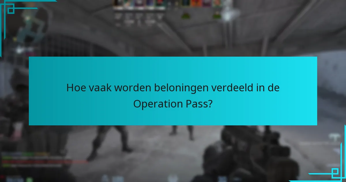 Welke soorten beloningen kunnen spelers verdienen met de Operation Pass?