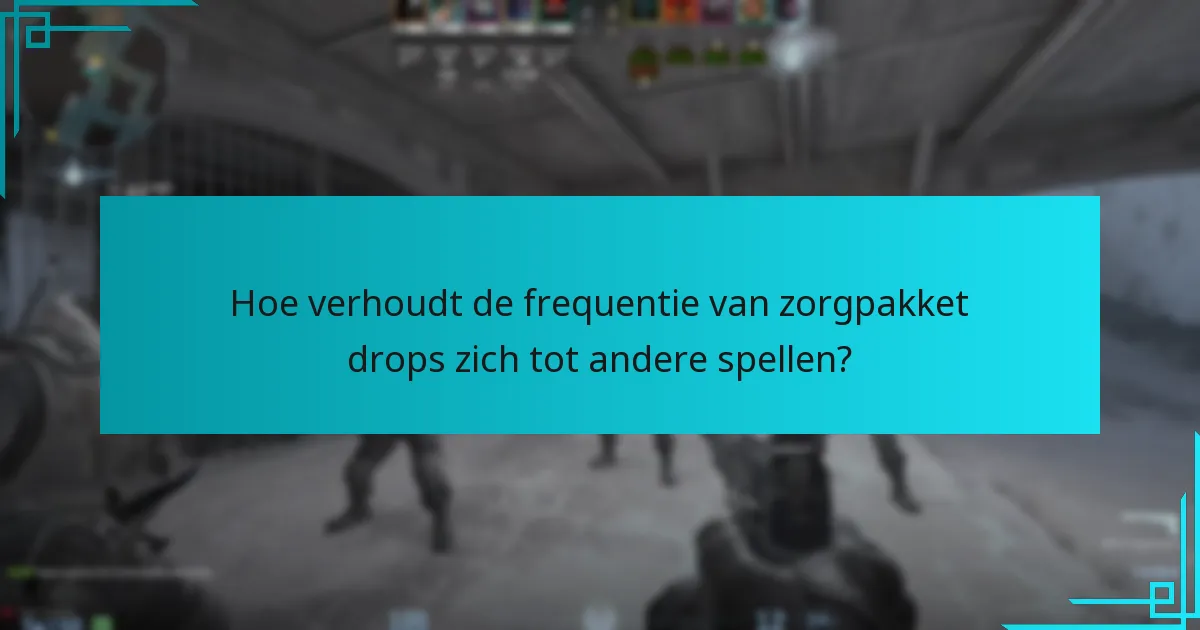 Welke recente updates hebben invloed gehad op zorgpakket drops?
