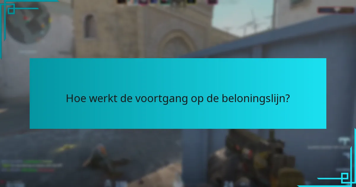 Hoe werkt de voortgang op de beloningslijn?