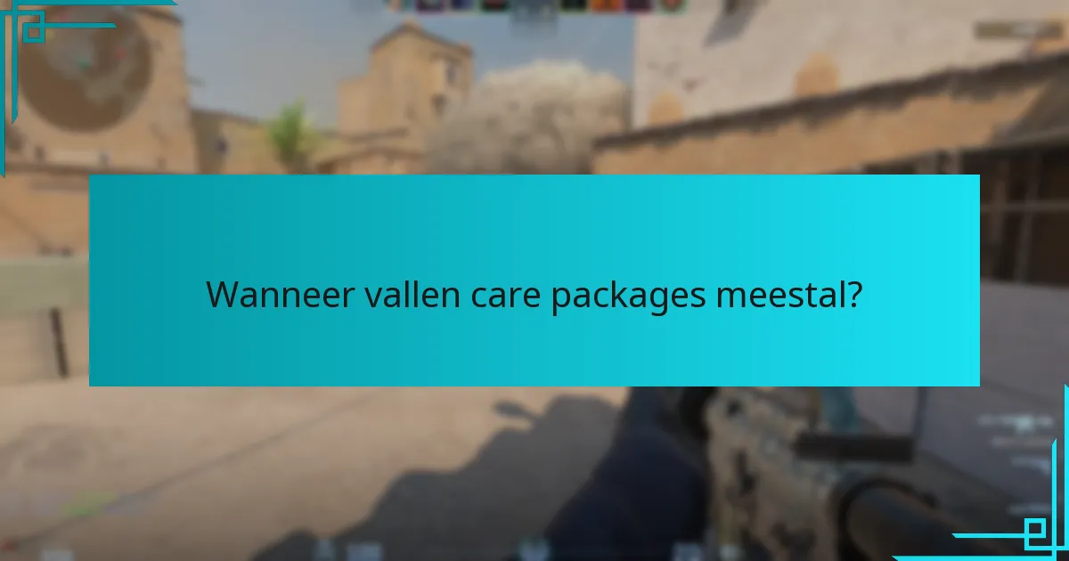 Welke items zullen waarschijnlijk in toekomstige care packages verschijnen?