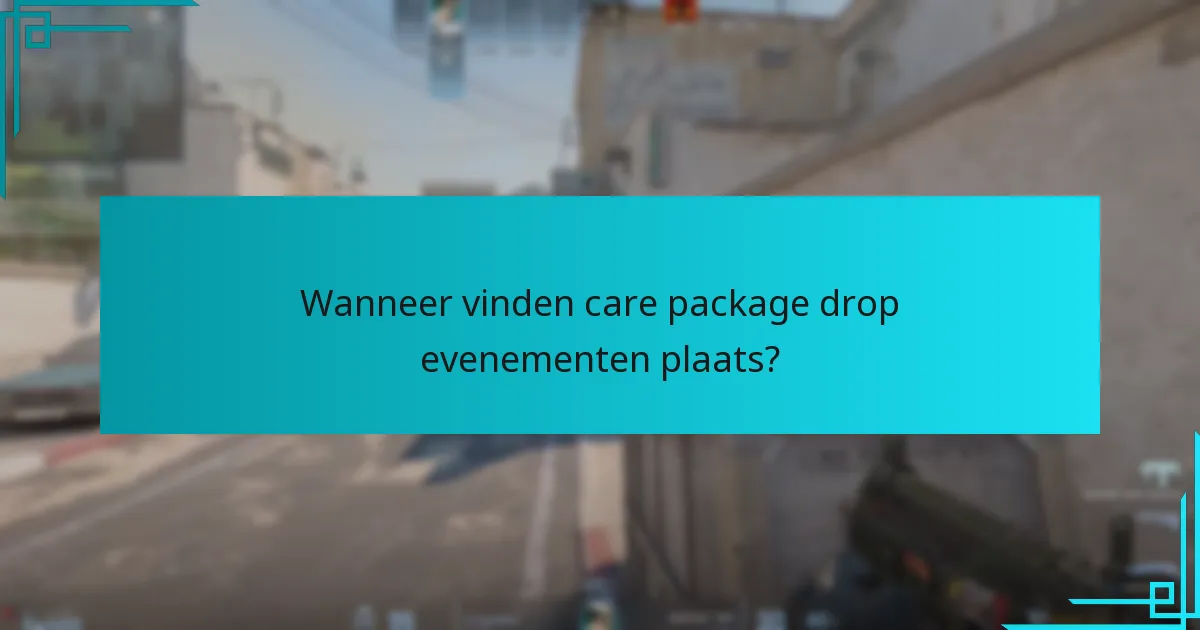 Welke items zijn inbegrepen in care packages?