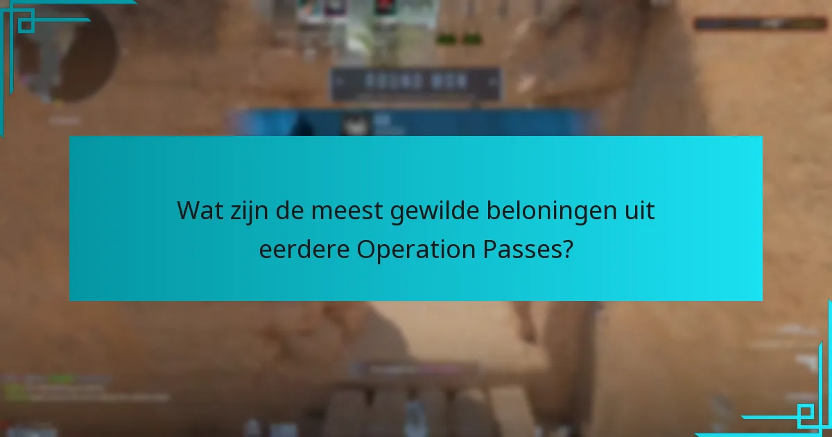 Wat kunnen spelers verwachten van toekomstige Operation Pass-beloningen?